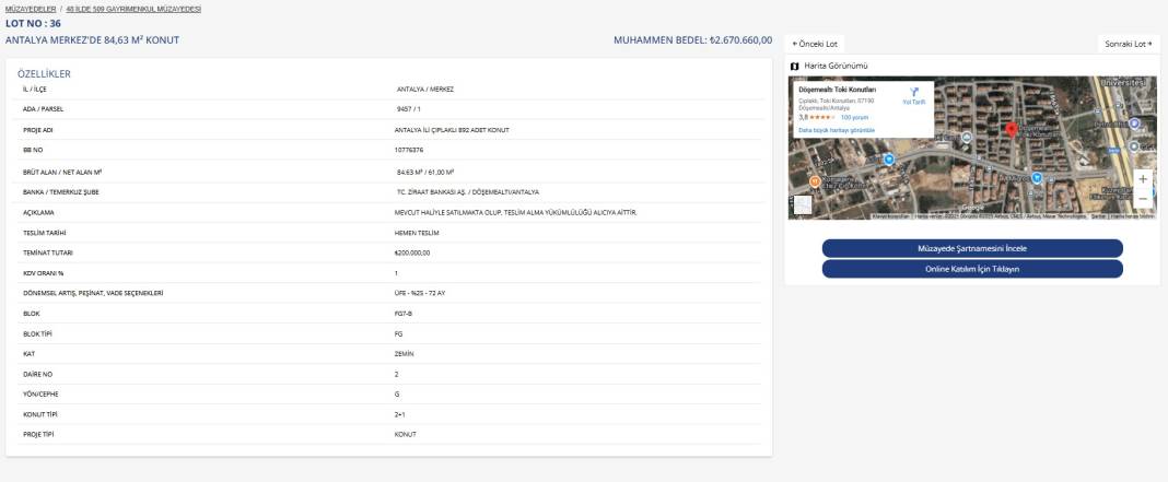 Antalya ve Burdur'da TOKİ Fırsatı 3